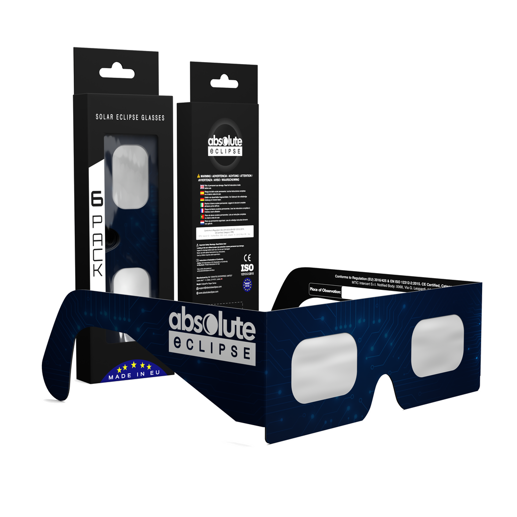 BTC solar eclipse glasses - 6 pack comp