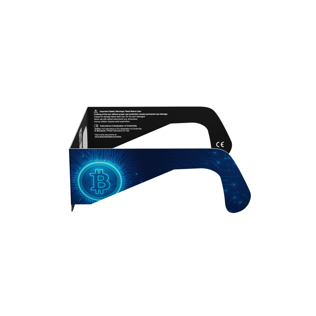 BTC solar eclipse glasses - 270° angle (transparent background)