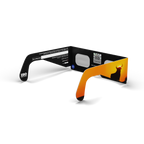 Bull solar eclipse glasses - 135° angle (transparent background)