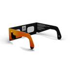 Bull solar eclipse glasses - 225° angle (transparent background)