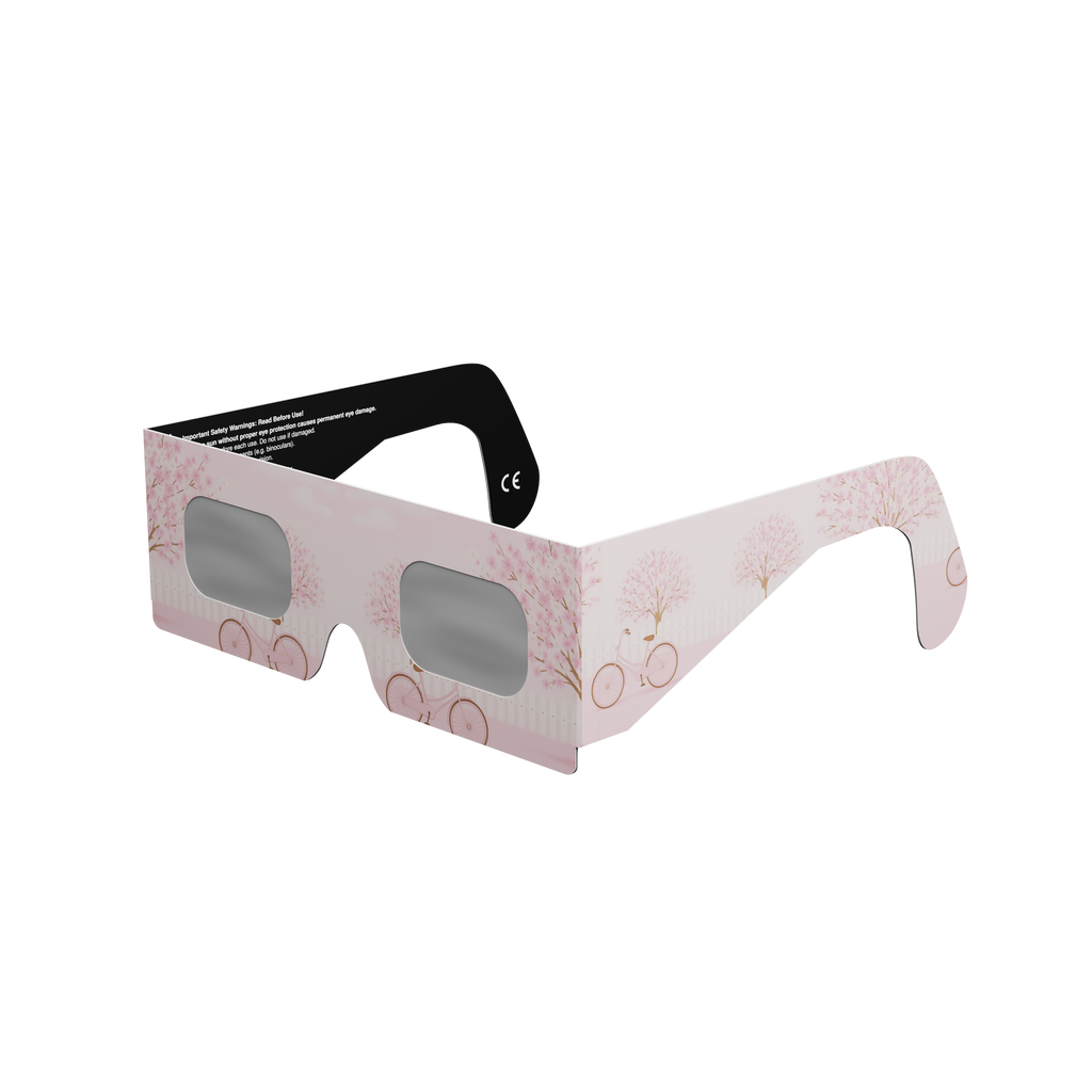 Cherrylane solar eclipse glasses - 315° angle (transparent background)