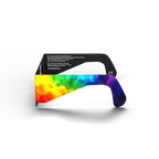 Colorsplash solar eclipse glasses - 270° angle (transparent background)