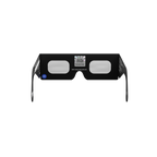 Crowd solar eclipse glasses - 180° angle (transparent background)