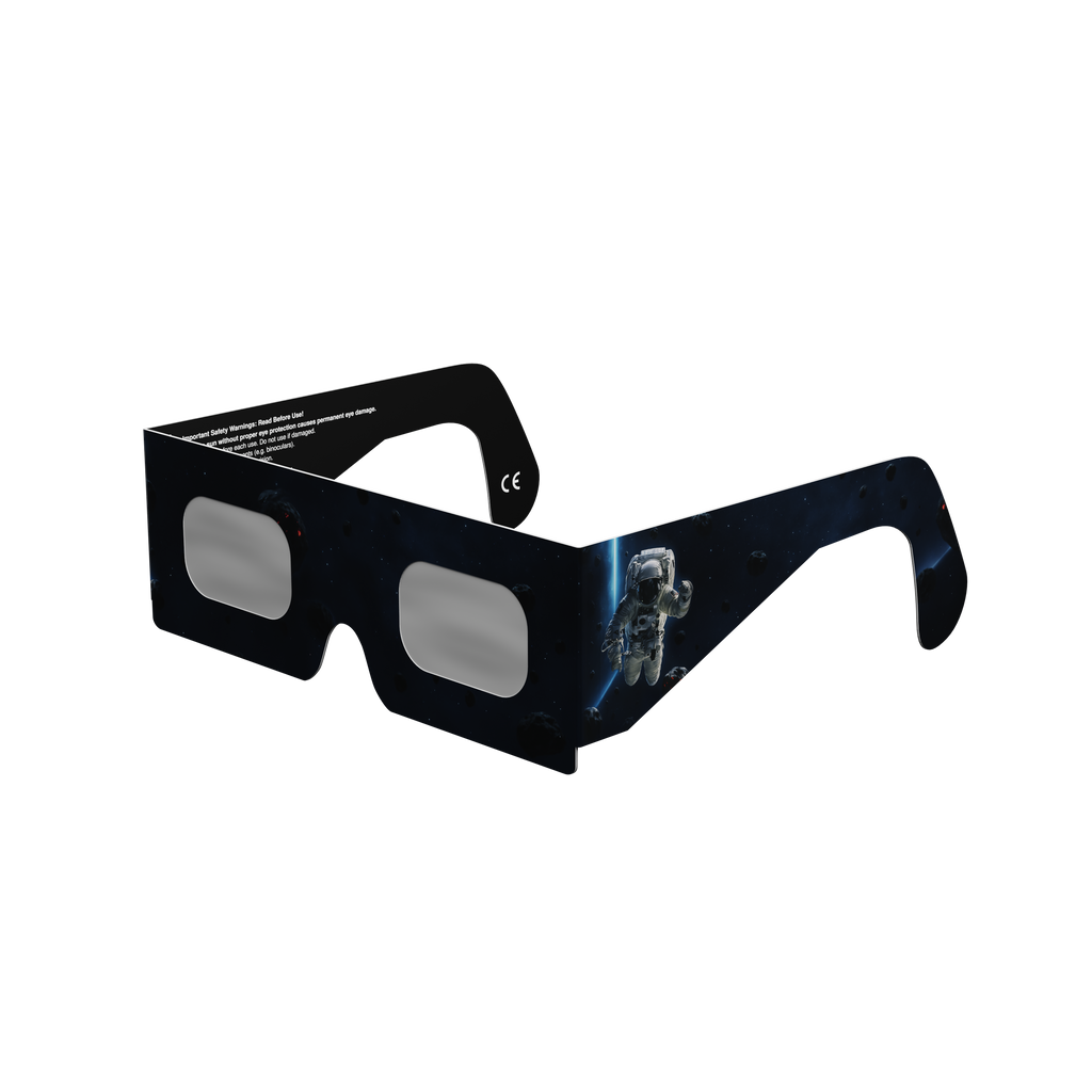 EVA solar eclipse glasses - 315° angle (transparent background)