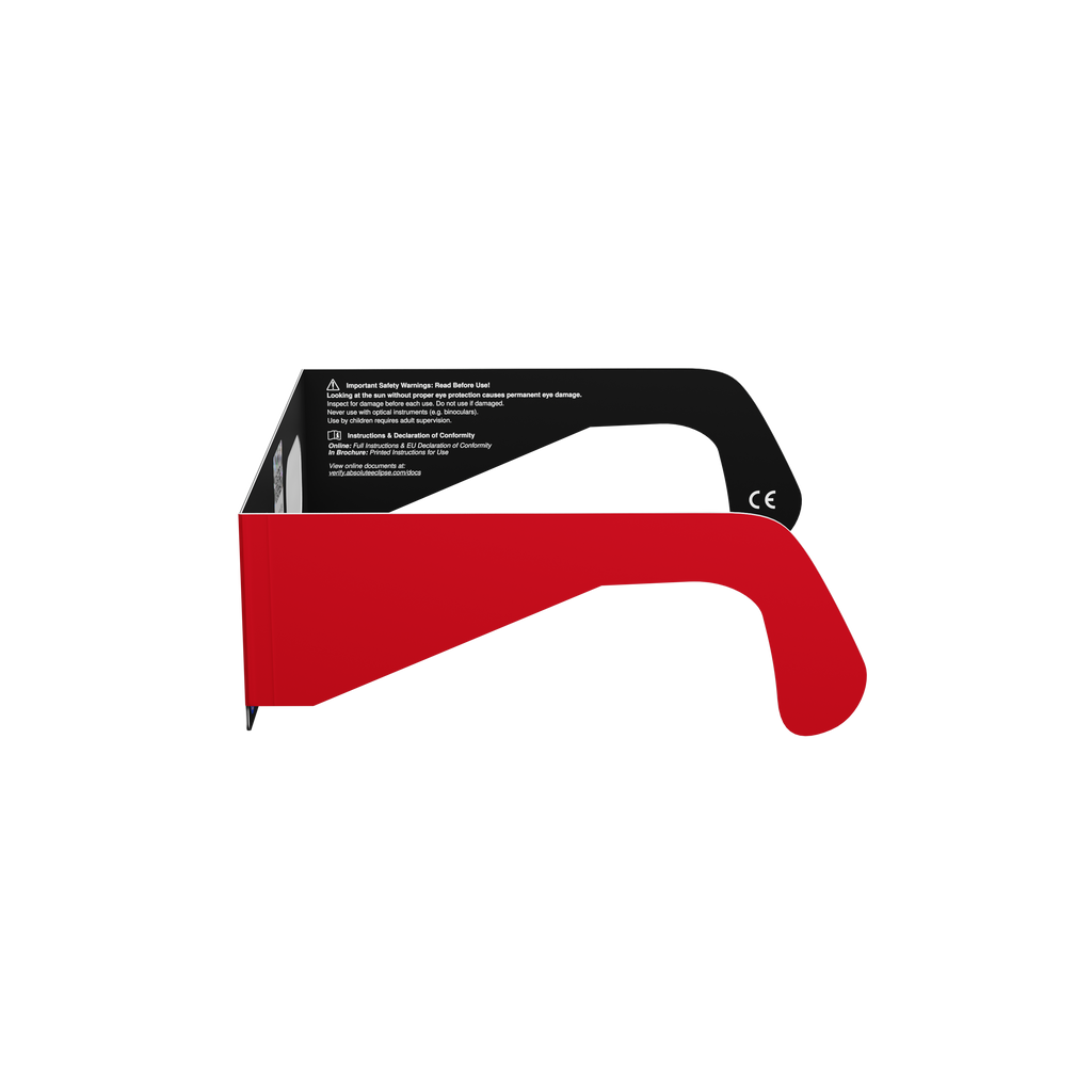 FR solar eclipse glasses - 270° angle (transparent background)