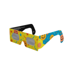 Fun solar eclipse glasses - 315° angle (transparent background)