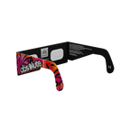 Graffiti solar eclipse glasses - 225° angle (transparent background)
