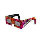 Graffiti solar eclipse glasses - 315° angle (transparent background)