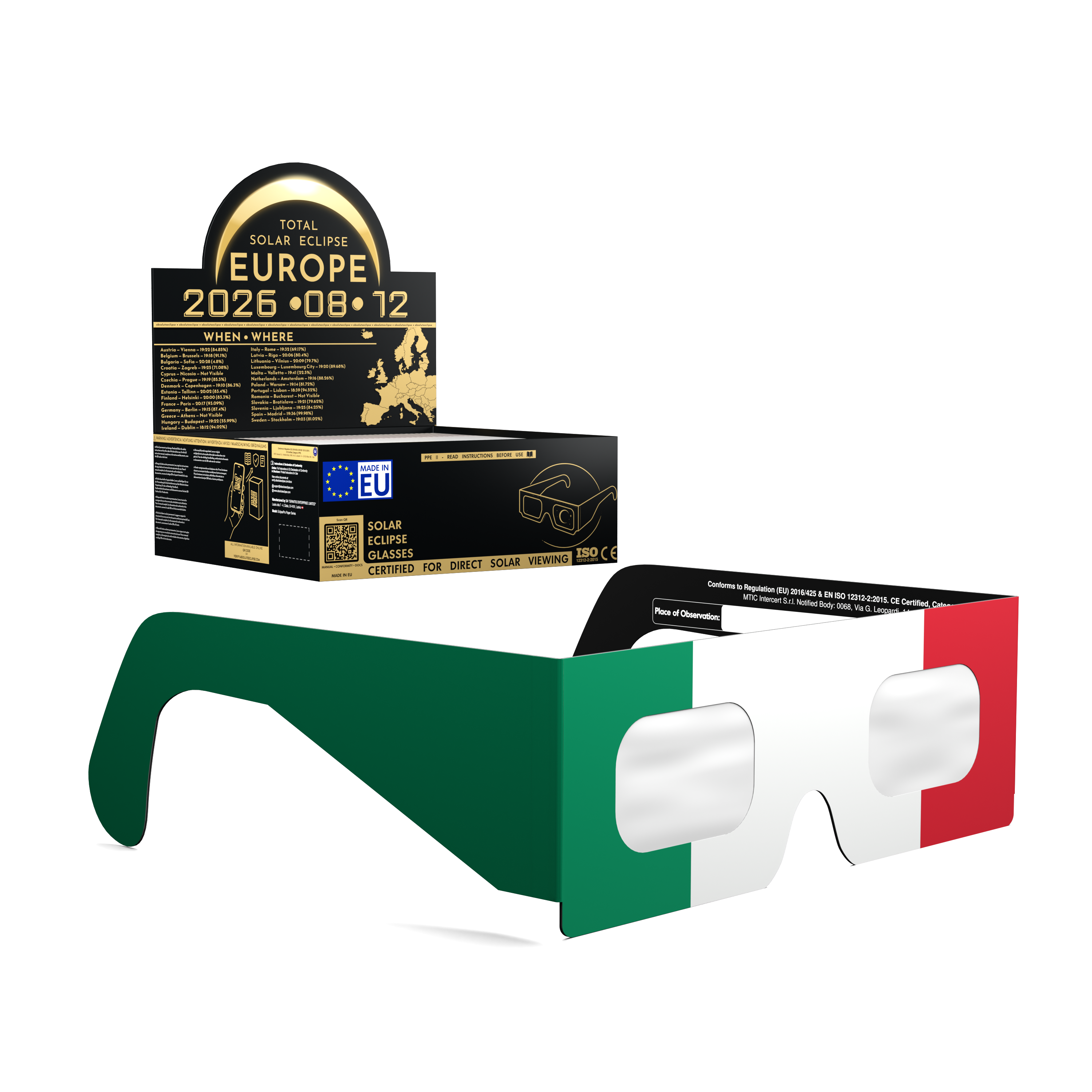 IT solar eclipse glasses - 50 pack comp