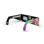 Memphis solar eclipse glasses - 135° angle (transparent background)