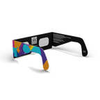 Memphis solar eclipse glasses - 225° angle (transparent background)