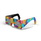 Memphis solar eclipse glasses - 315° angle (transparent background)