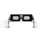 Neon solar eclipse glasses - 180° angle (transparent background)