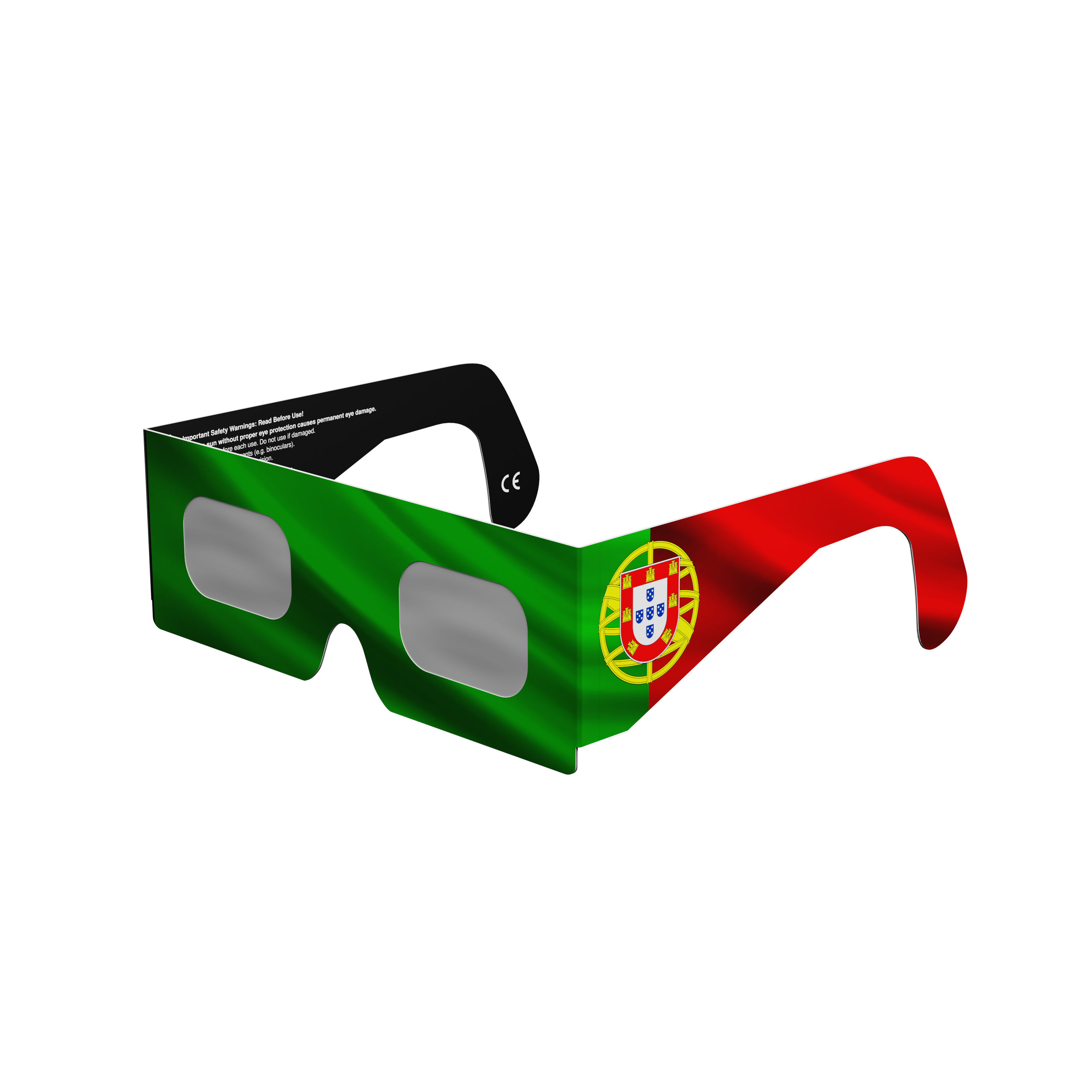 PT solar eclipse glasses - 315° angle (transparent background)