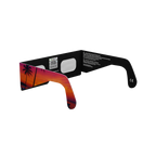 Palms solar eclipse glasses - 225° angle (transparent background)