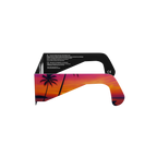 Palms solar eclipse glasses - 270° angle (transparent background)