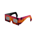 Palms solar eclipse glasses - 315° angle (transparent background)