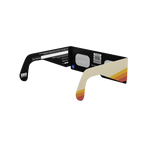 Peace solar eclipse glasses - 135° angle (transparent background)