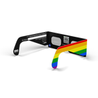 Rainbow solar eclipse glasses - 135° angle (transparent background)