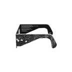 Reflective solar eclipse glasses - 270° angle (transparent background)