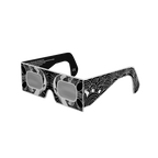 Reflective solar eclipse glasses - 315° angle (transparent background)
