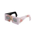 Rosette solar eclipse glasses - 315° angle (transparent background)