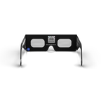 Soot solar eclipse glasses - 180° angle (transparent background)