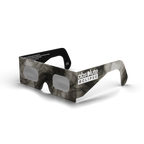 Soot solar eclipse glasses - 315° angle (transparent background)