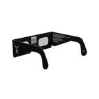 Swing solar eclipse glasses - 225° angle (transparent background)