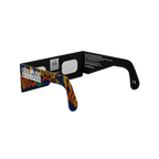 Urban solar eclipse glasses - 225° angle (transparent background)