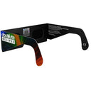 Back-side alternate angle of Breeze design glasses with a QR authenticity sticker, highlighting the light and airy style.