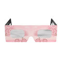 Front view of cherry blossom design eclipse glasses, showcasing their unique style.