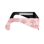 Side profile of cherry blossom design eclipse glasses, emphasizing their sleek design.