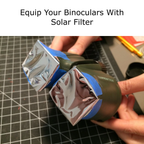 Solar Filter Sheet for Telescopes, Binoculars & Camera Lenses — DIY Solar Film for Direct Sun, Sunspot & Eclipse Viewing — Absolute Eclipse, OD 5.6, ISO 12312-2 Tested