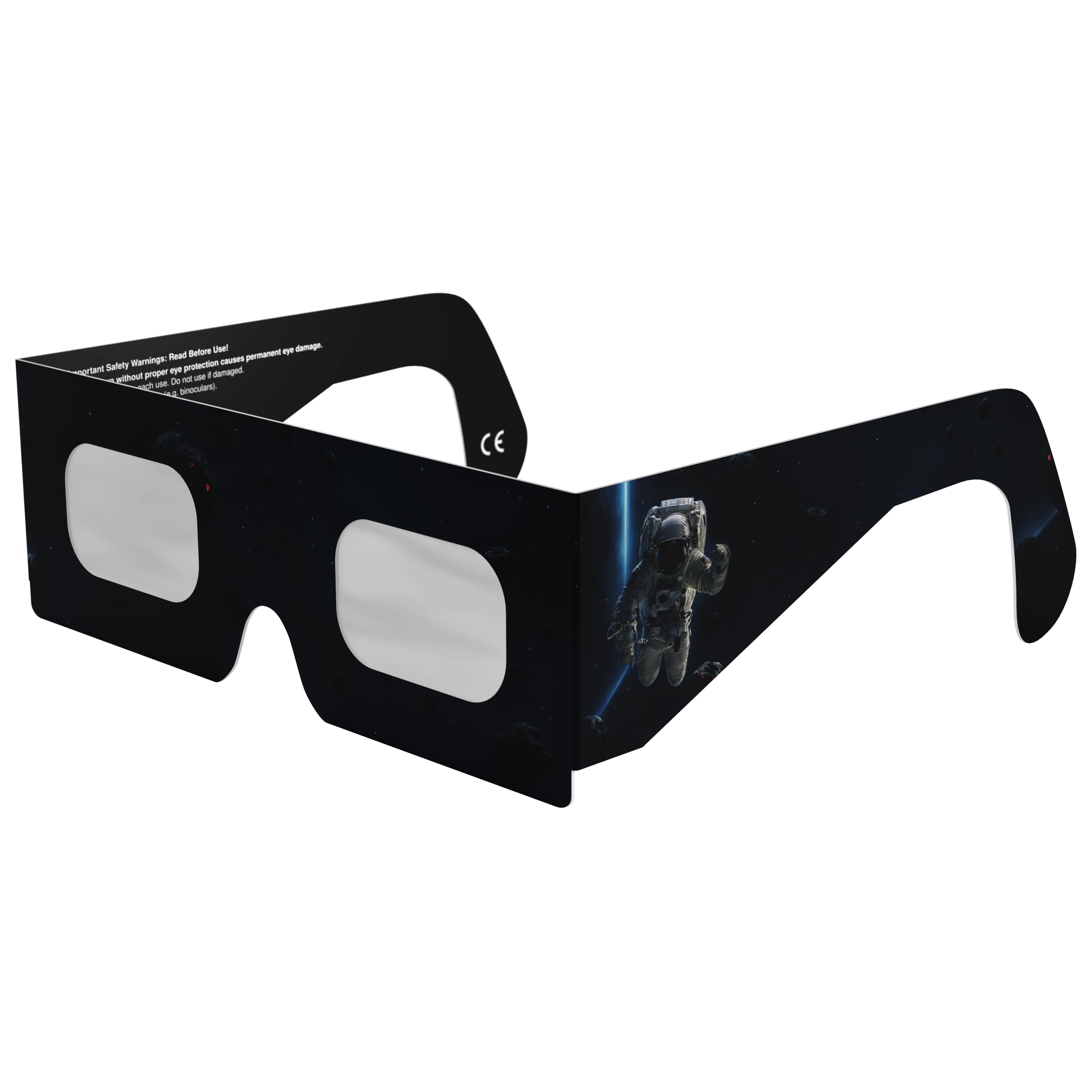 Front-side main angle view of EVA eclipse glasses showcasing the stylish and modern aesthetics.