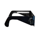 Side profile view of EVA solar eclipse glasses emphasizing the sleek, flat lens design.