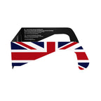 Side alternate profile of GB eclipse glasses, highlighting the design and safety features.