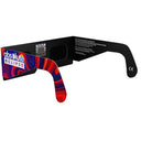 Back-side alternate angle of Goo design sunglasses with QR sticker visible, showcasing the stylish design.