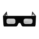 Front view of helmet-design eclipse glasses showcasing clean product lines and safety features.