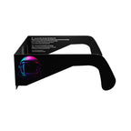 Side alternate profile view of helmet-design eclipse glasses, emphasizing secure fit and protective design.