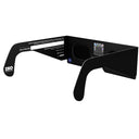 Back-side angle of Orbiter glasses, showing the QR authenticity sticker and sleek design for safe viewing.