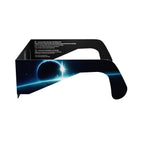 Side alternate profile of Orbiter solar eclipse glasses, emphasizing their sleek lines and safety features.