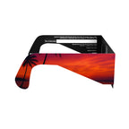 Side profile view of solar eclipse glasses demonstrating their sleek design and safety compliance.