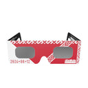 Gafas de papel para eclipse solar Bandera de Letonia