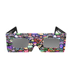 Neon Solar Eclipse Paper Glasses