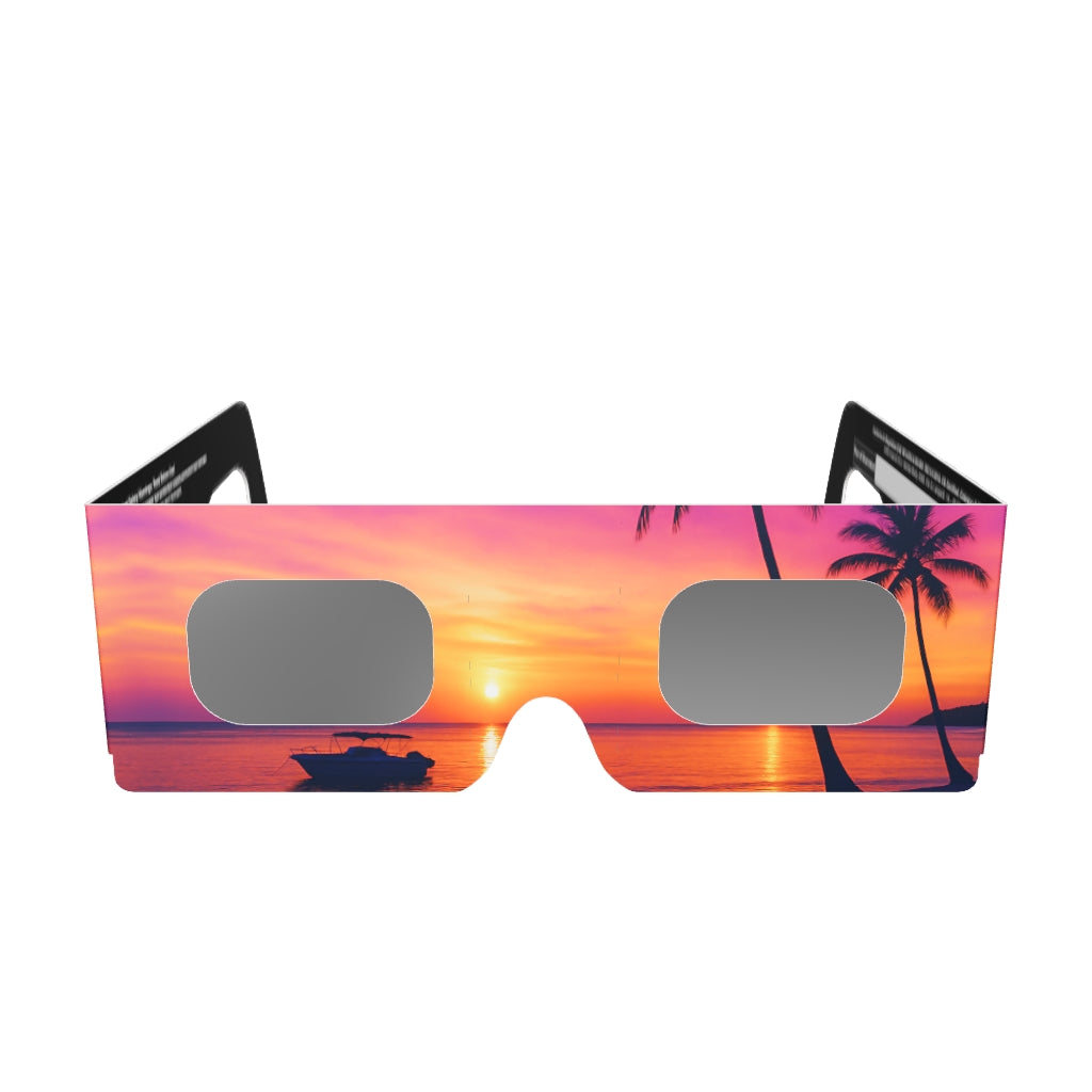 Palms Solar Eclipse Paper Glasses