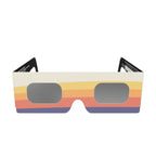 Óculos de papel para o eclipse solar da paz