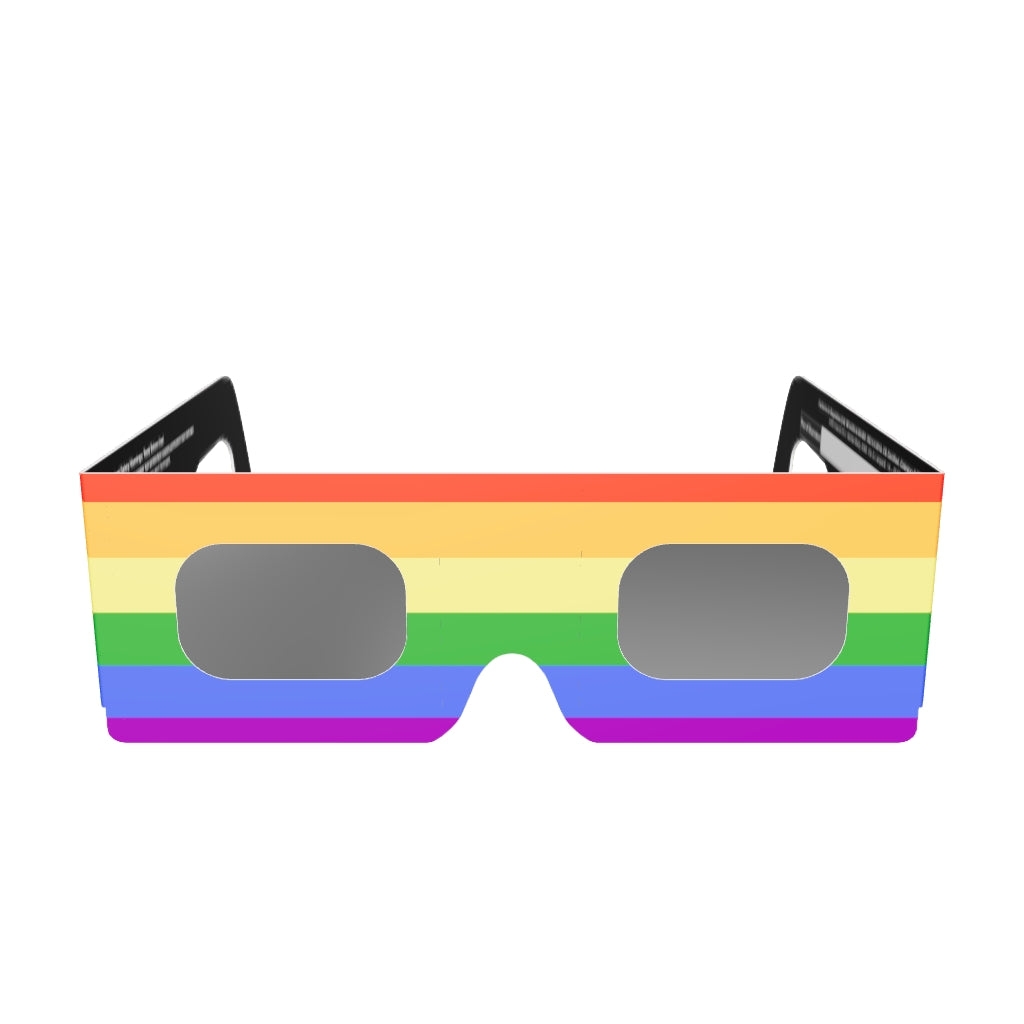 Rainbow Solar Eclipse Paper Glasses
