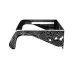 Side profile view of the reflective design eclipse glasses highlighting their sleek design.