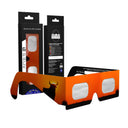 Gafas para eclipse solar homologadas, diseño Bull, certificadas CE y conformes con ISO 12312-2 - imagen del embalaje del pack de 6